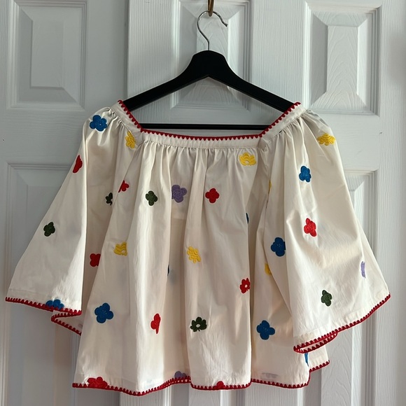 Caroline Constas Embroidered trim and floral motif Top - Picture 6 of 16